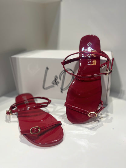 L&D Minimalist Strappy Flats Sandals