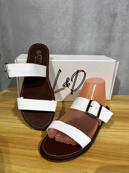 L&D ANN Slides – Luxe Leather Look, All-Day Comfort