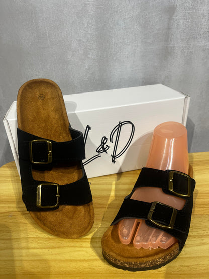 Birks by L&D – Classic Brown Double-Strap Sandals