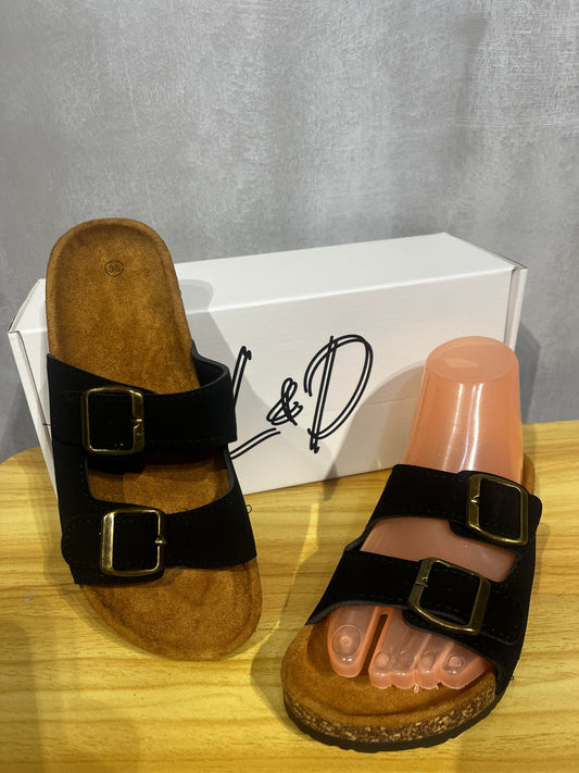 Birks by L&D – Classic Brown Double-Strap Sandals