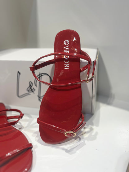 L&D Minimalist Strappy Flats Sandals